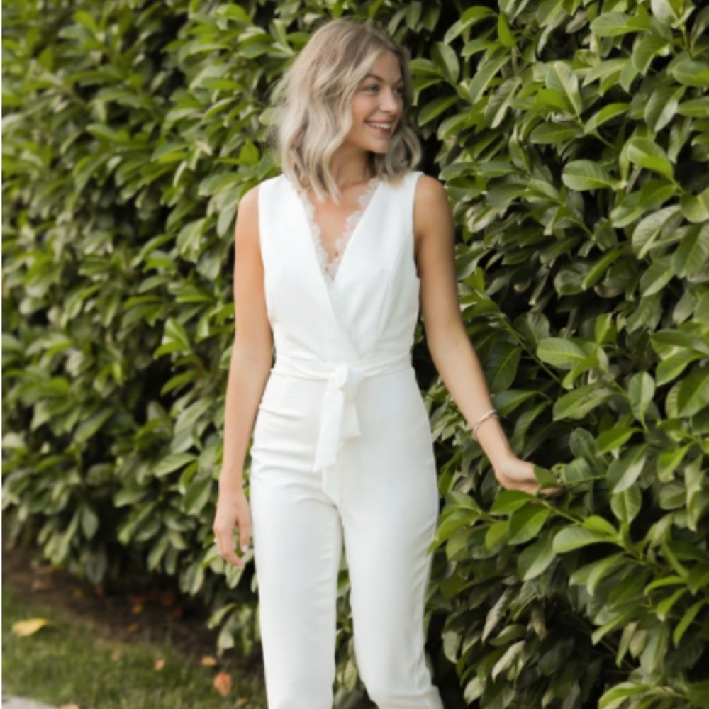 Eternal Ivory Stacy Jumpsuit
